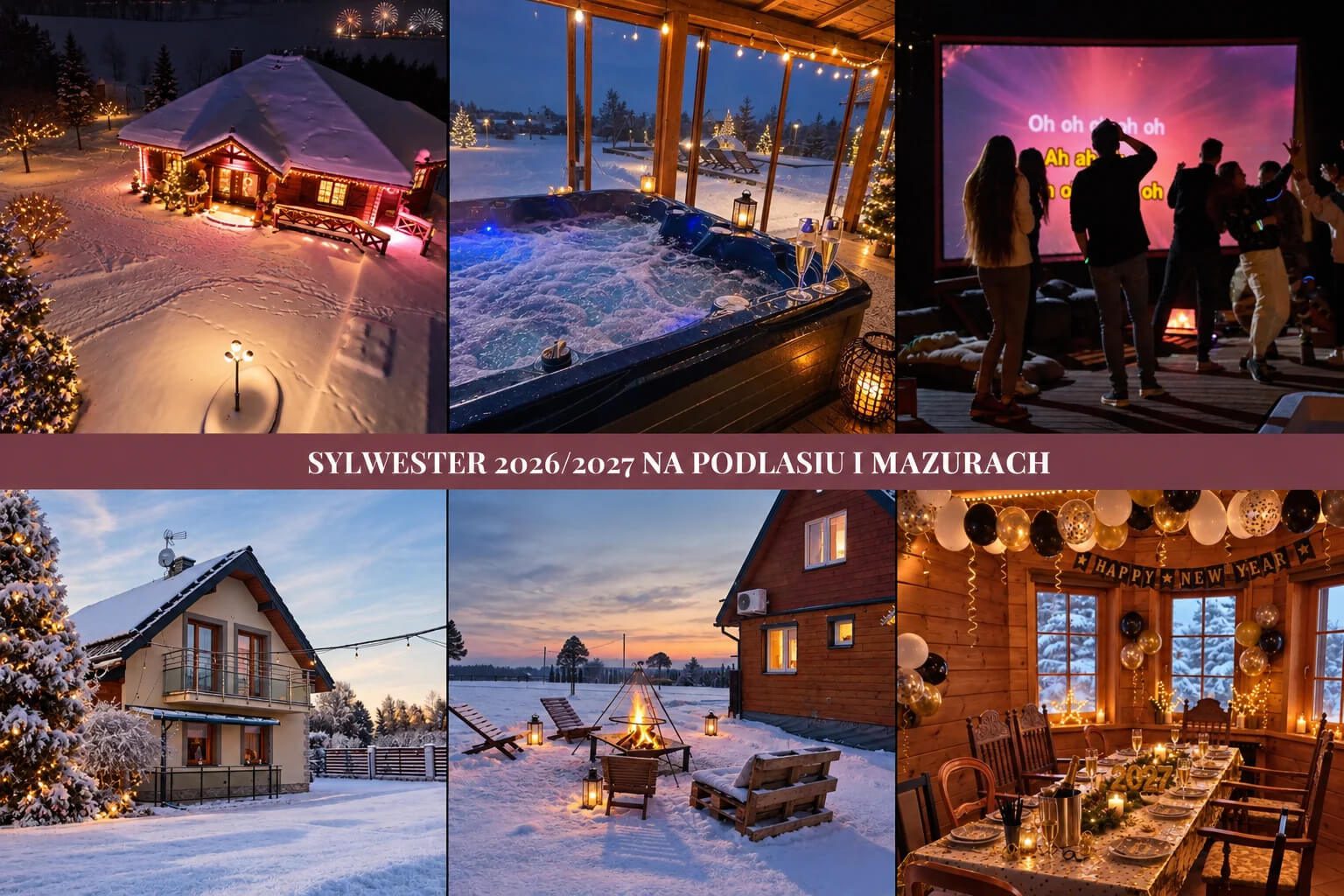 Sylwester 27 domki na wynajem - sylwester 2027 mazury i podlasie
